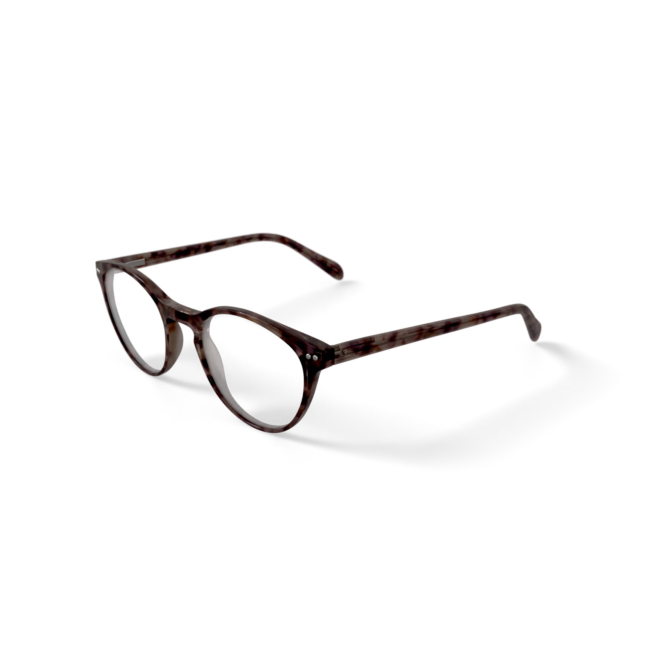M America Women's Bijou Round Prescription Eyeglasses with Case, Light Tortoise