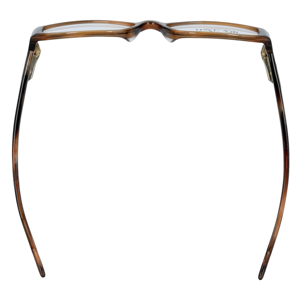 Women's OSL702 Round Prescription Eyeglasses with Case, Brown
