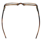 Women's OSL702 Round Prescription Eyeglasses with Case, Brown