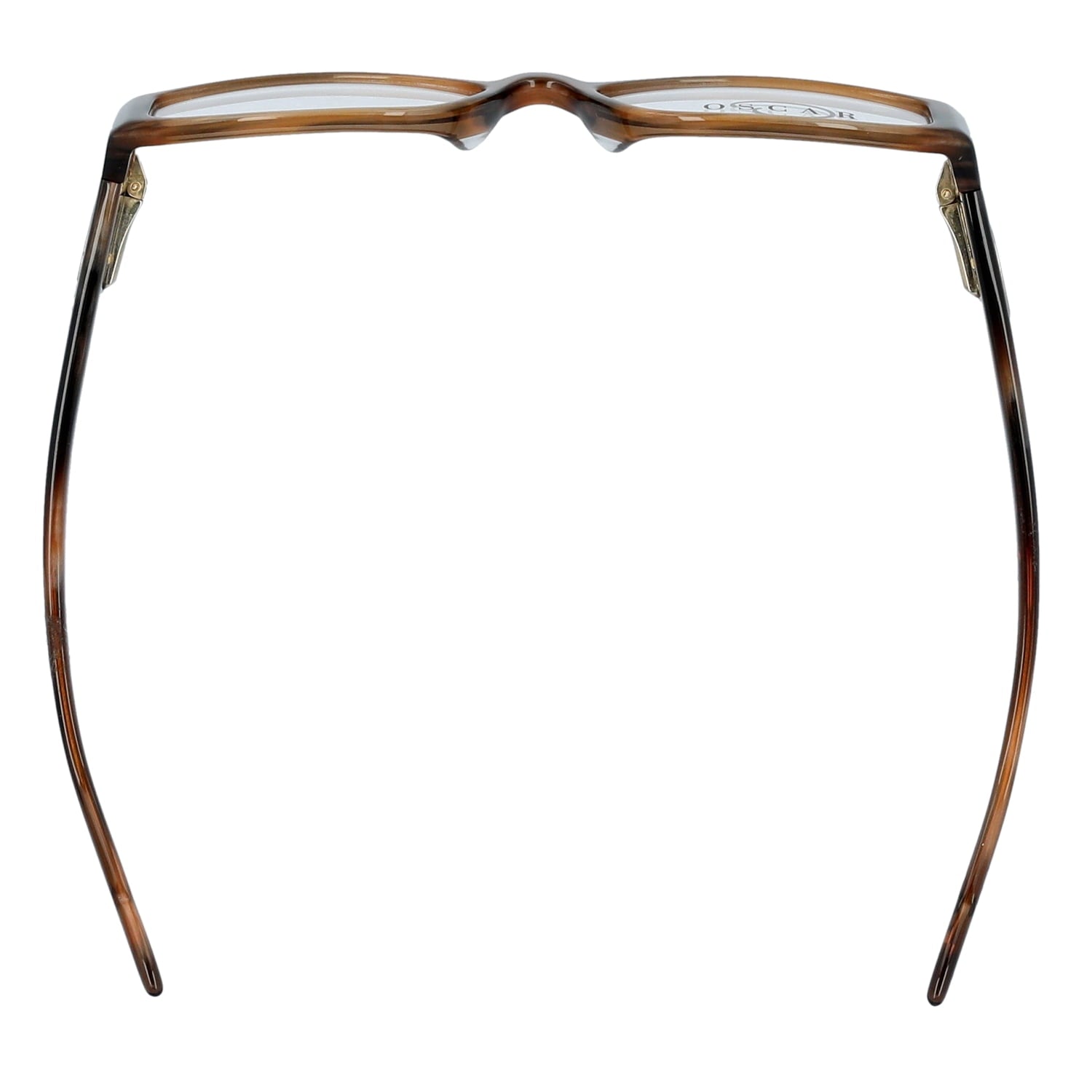 Women's OSL702 Round Prescription Eyeglasses with Case, Brown