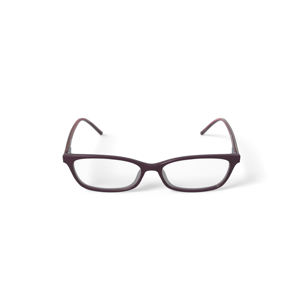 Women's DK5006 Prescription Eyeglasses with Case, Burgundy