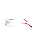 Women's MV028 Edith Oval Prescription Eyeglasses with Case, Red