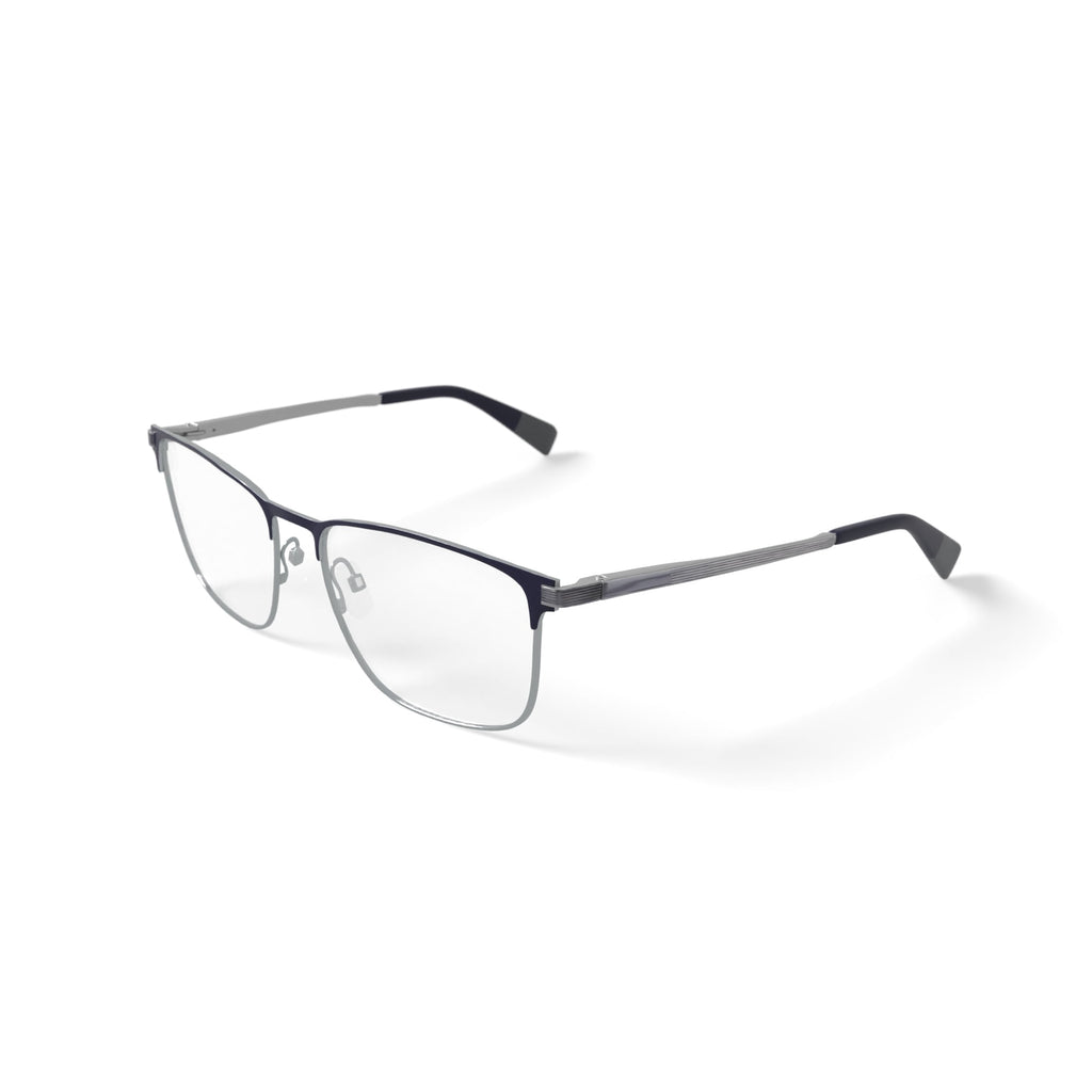 Men's MC010 Joseph Browline Prescription Eyeglasses with Case, Black