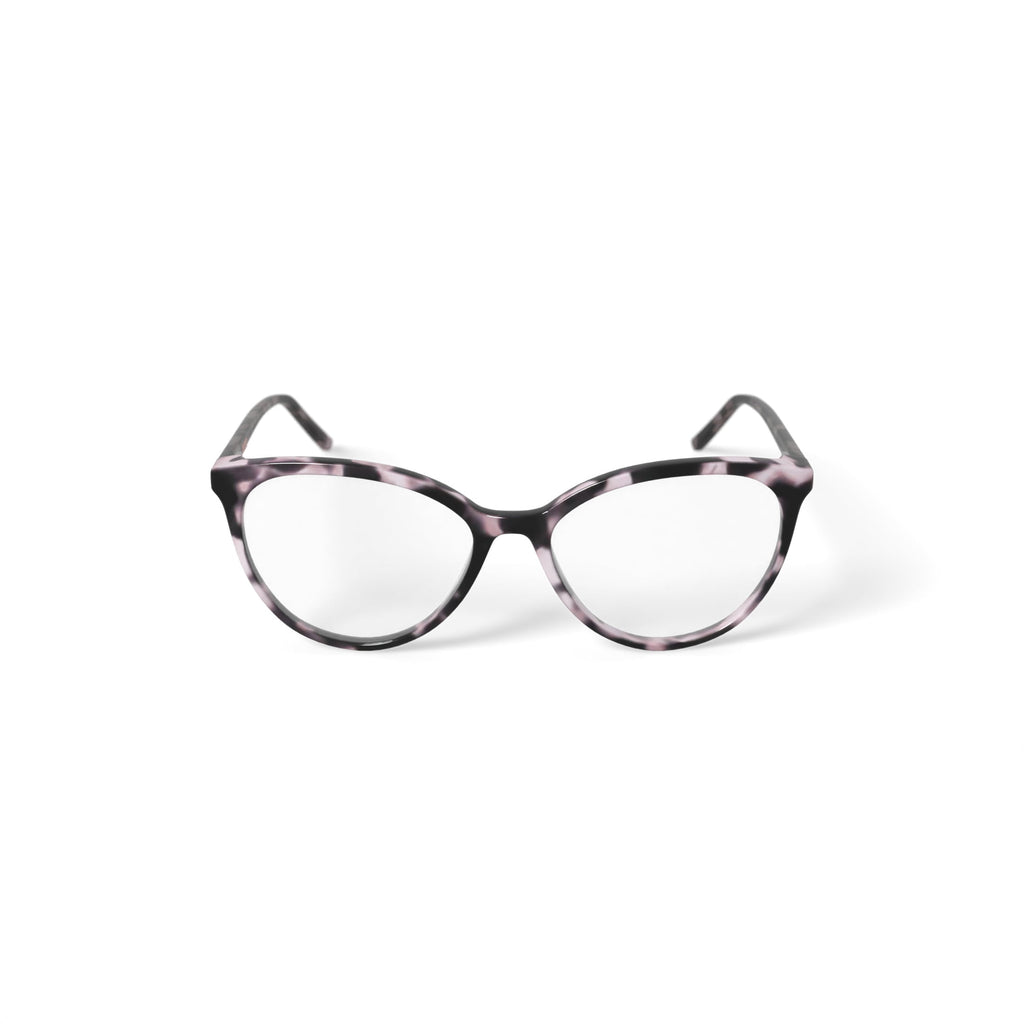 Women's DK5003 Prescription Eyeglasses with Case, Blush Pink Tortoise
