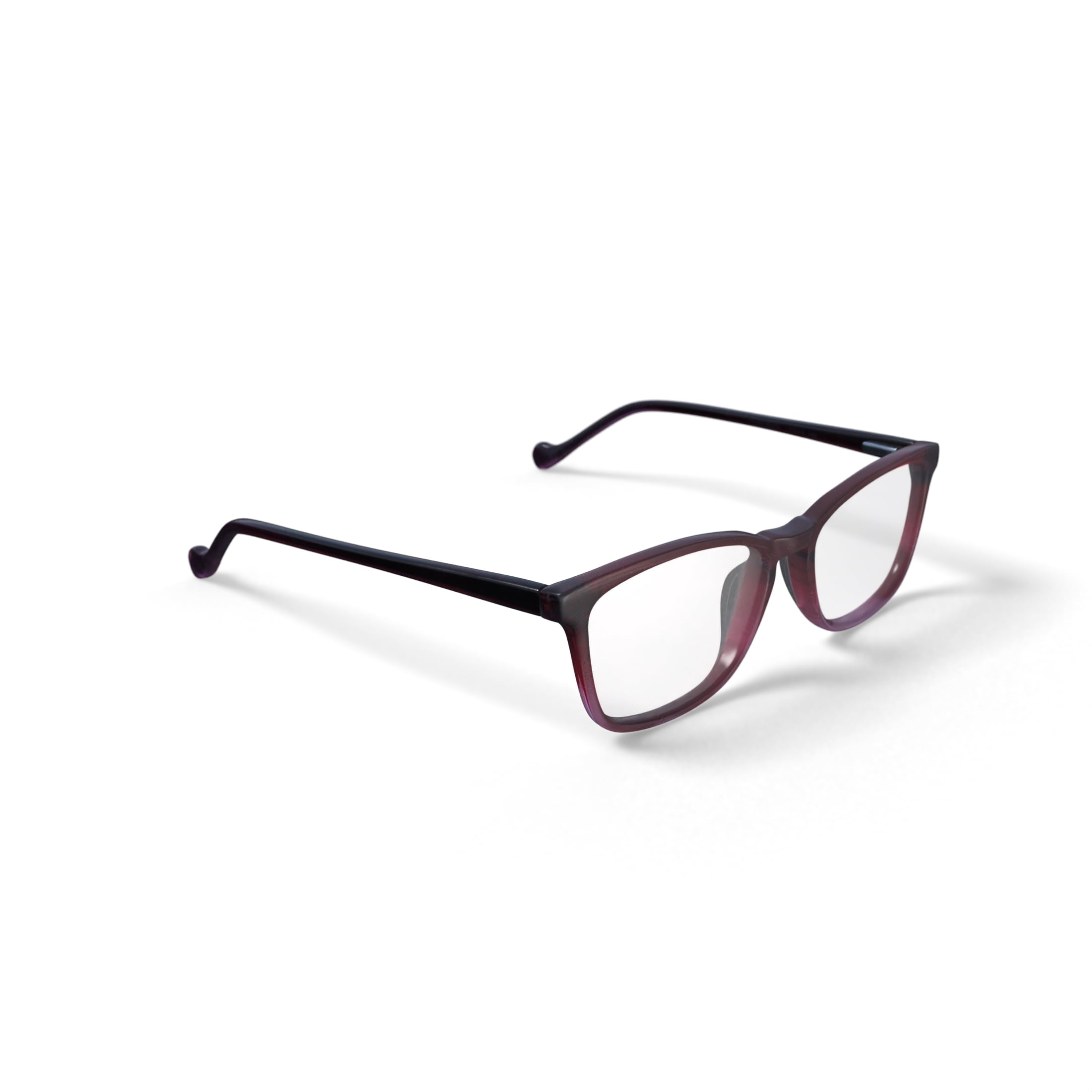 Women's Nora Square Prescription Eyeglasses with Case, Red/Pink