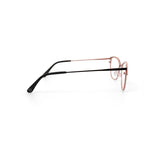 Women's HC280 Cat Eye Prescription Eyeglasses with Case, Black/Gold