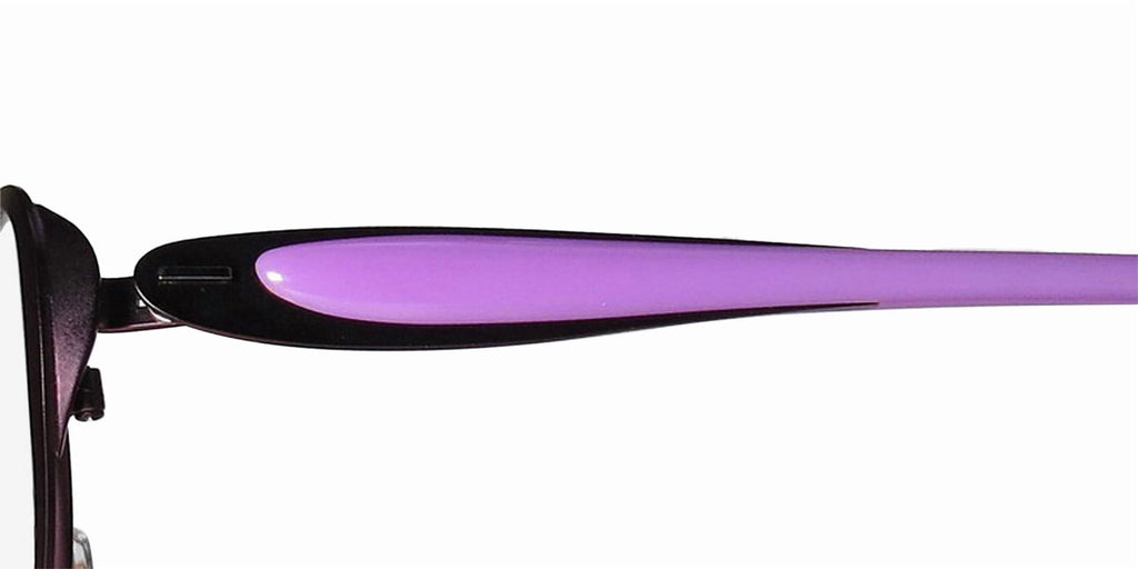 NEW LIGHTEC 7039L WOMENS/LADIES DESIGNER FULL-RIM PLUM / PURPLE FRAME DEMO LENSES 50-15-135 FLEXIBLE HINGES EYEGLASSES/EYEWEAR