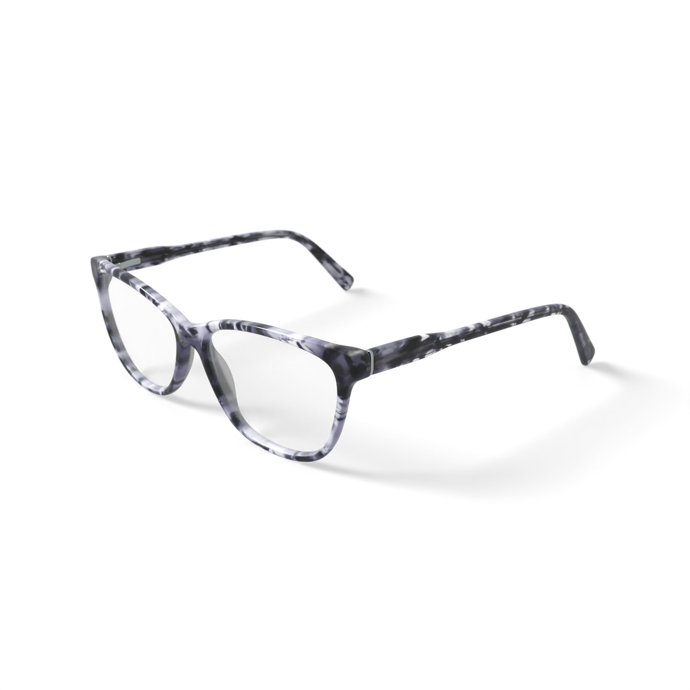 M America Women's Halsey Square Prescription Eyeglasses with Case, Gray