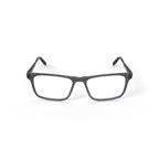 Men's HV720 Rectangular Prescription Eyeglasses with Case, Grey Crystal