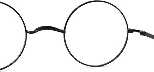 Agstum Pure Titanium Retro Round Gold Eyeglasses Frame without Nose Pads