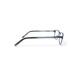 Men's BE156 Oleander Rectangular Prescription Eyeglasses with Case, Navy Blue