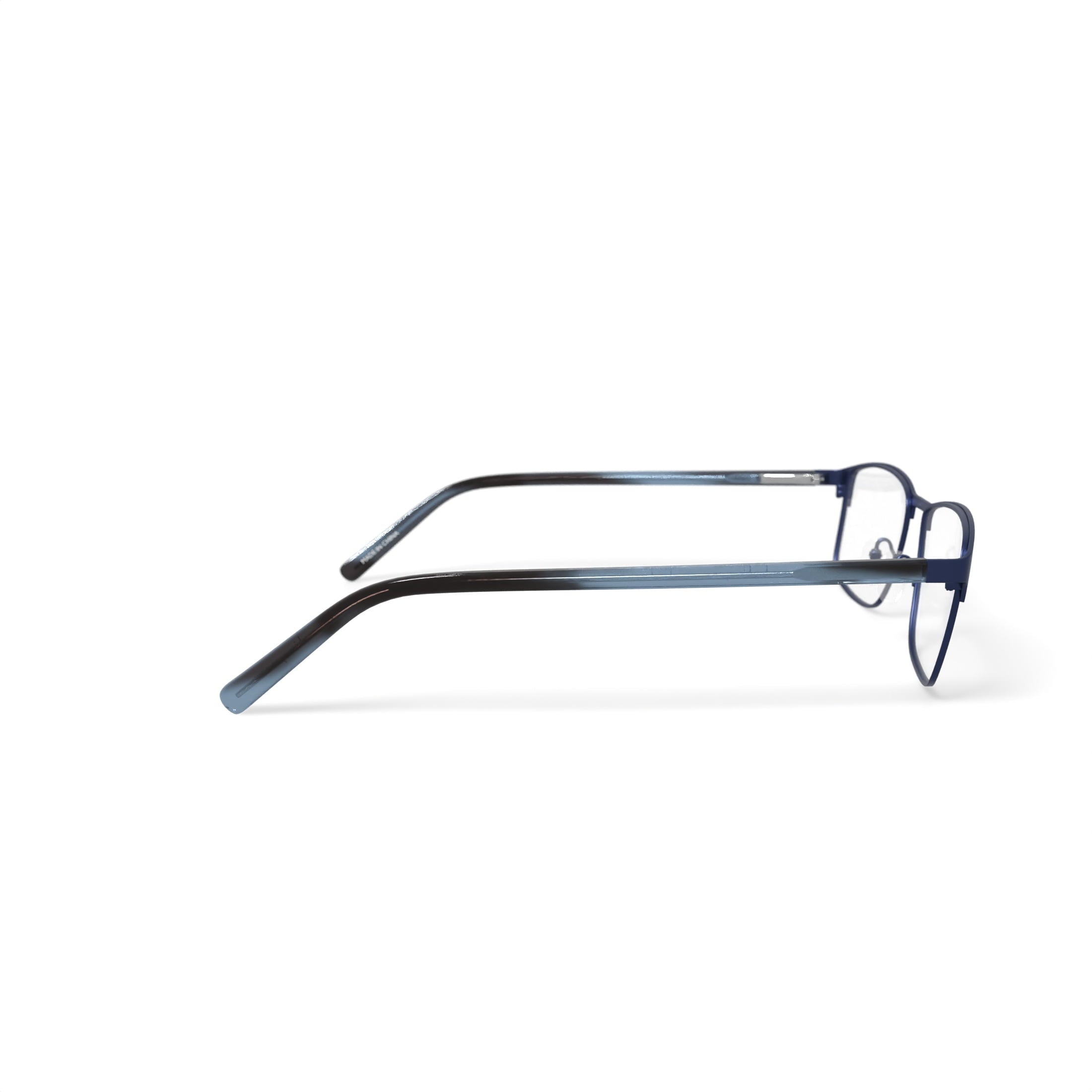 Men's BE156 Oleander Rectangular Prescription Eyeglasses with Case, Navy Blue