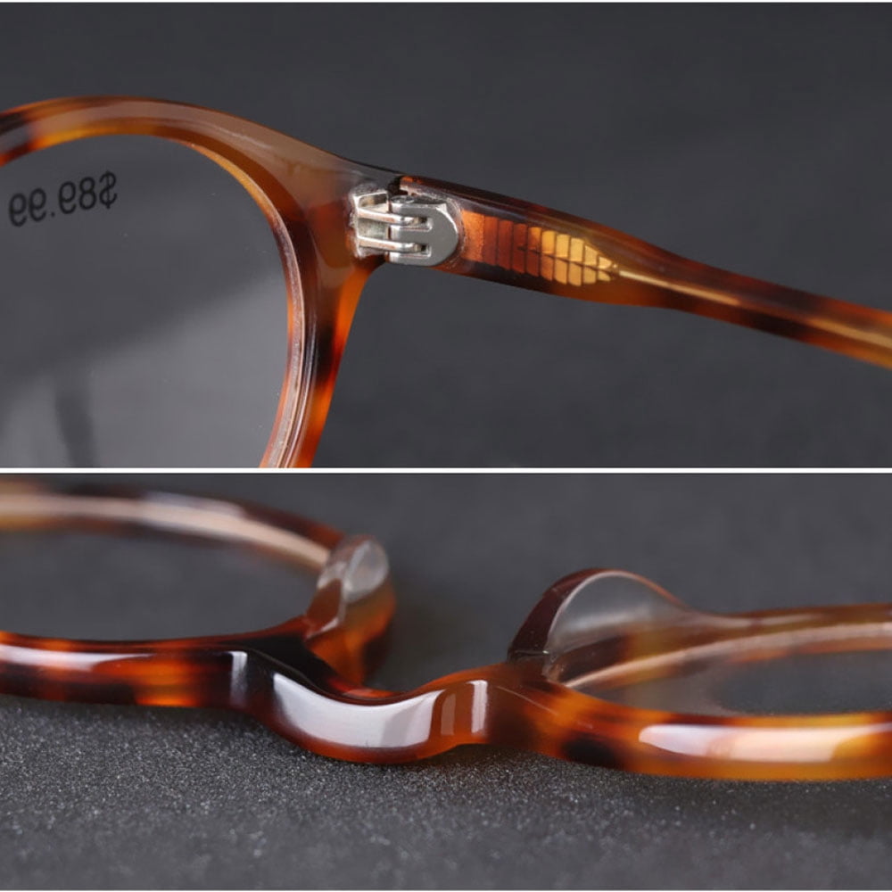 Brown Tortoiseshell Photochromic Gray Vintage Bifocal Reading Glasses 1.50 Classic Round Sunglasses Presbyopic Eyeglasses Acetate Readers +1.50 for Men and Women UV