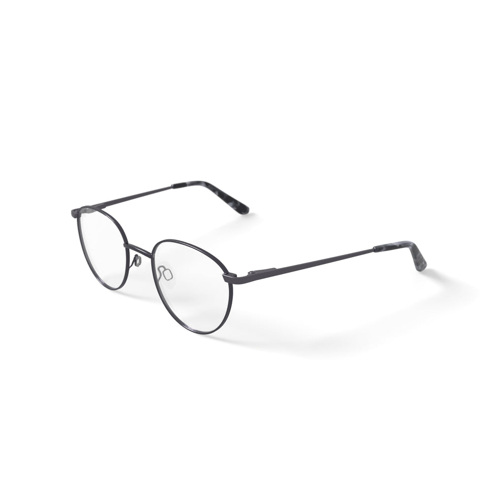 Men's MV009 Adrian Round Prescription Eyeglasses with Case, Gray