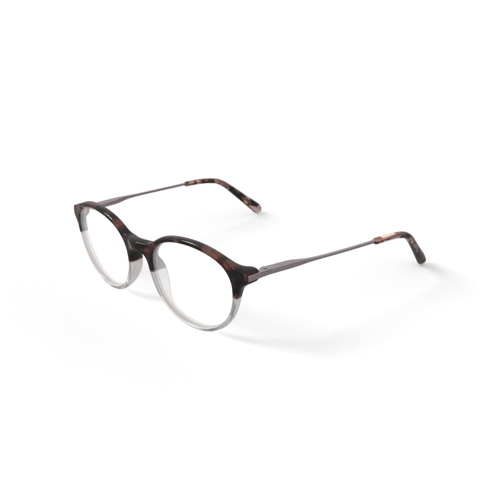 Flower Women's FLR6047 Prescription Eyeglasses with Case, Brown Tortoise