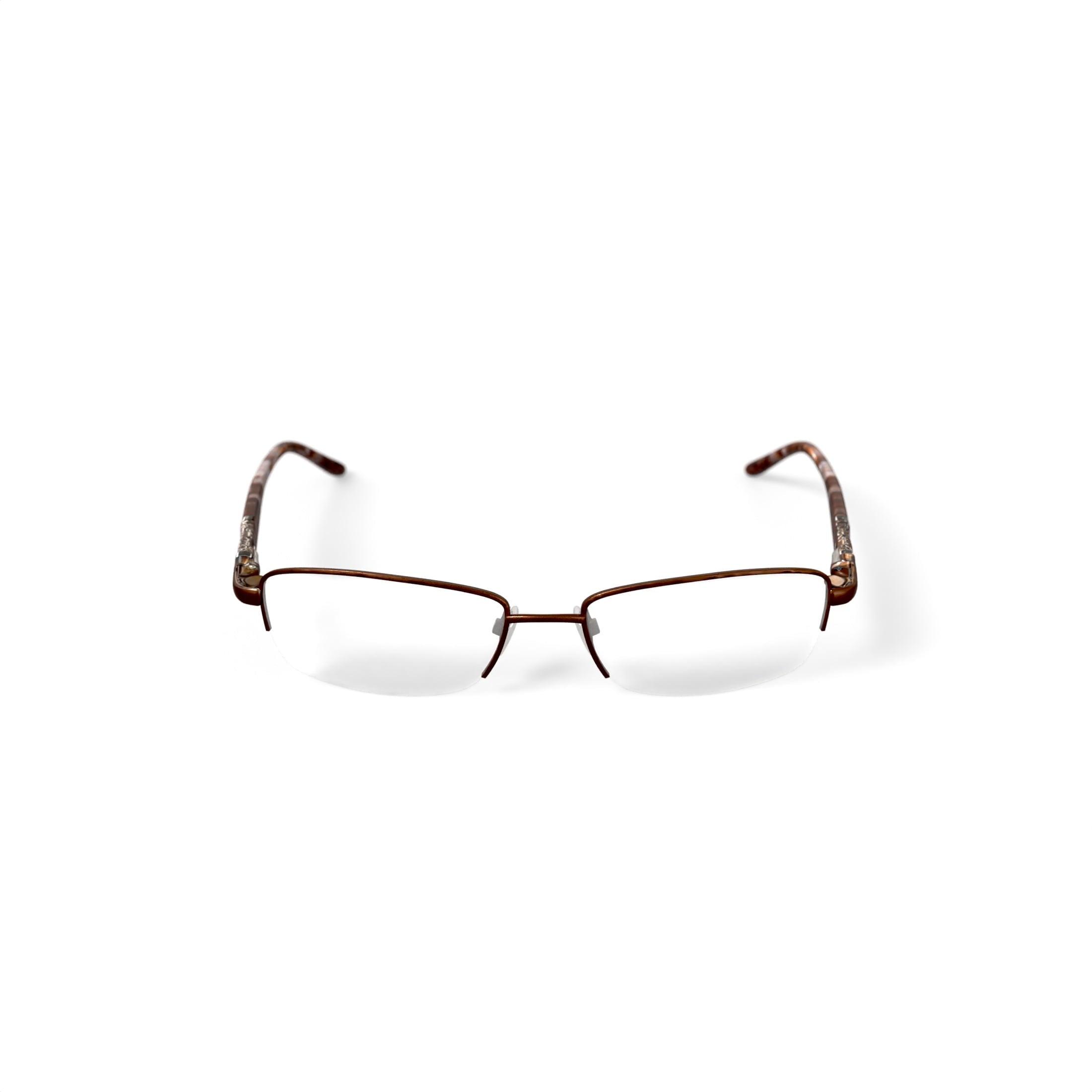 Women's S3208 Rectangular Prescription Eyeglasses with Case, Brown