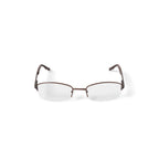 Women's OSL707 Oval Prescription Eyeglasses with Case, Brown
