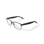 OCTO180 Men's Respect Browline Prescription Eyeglasses with Case, Gray