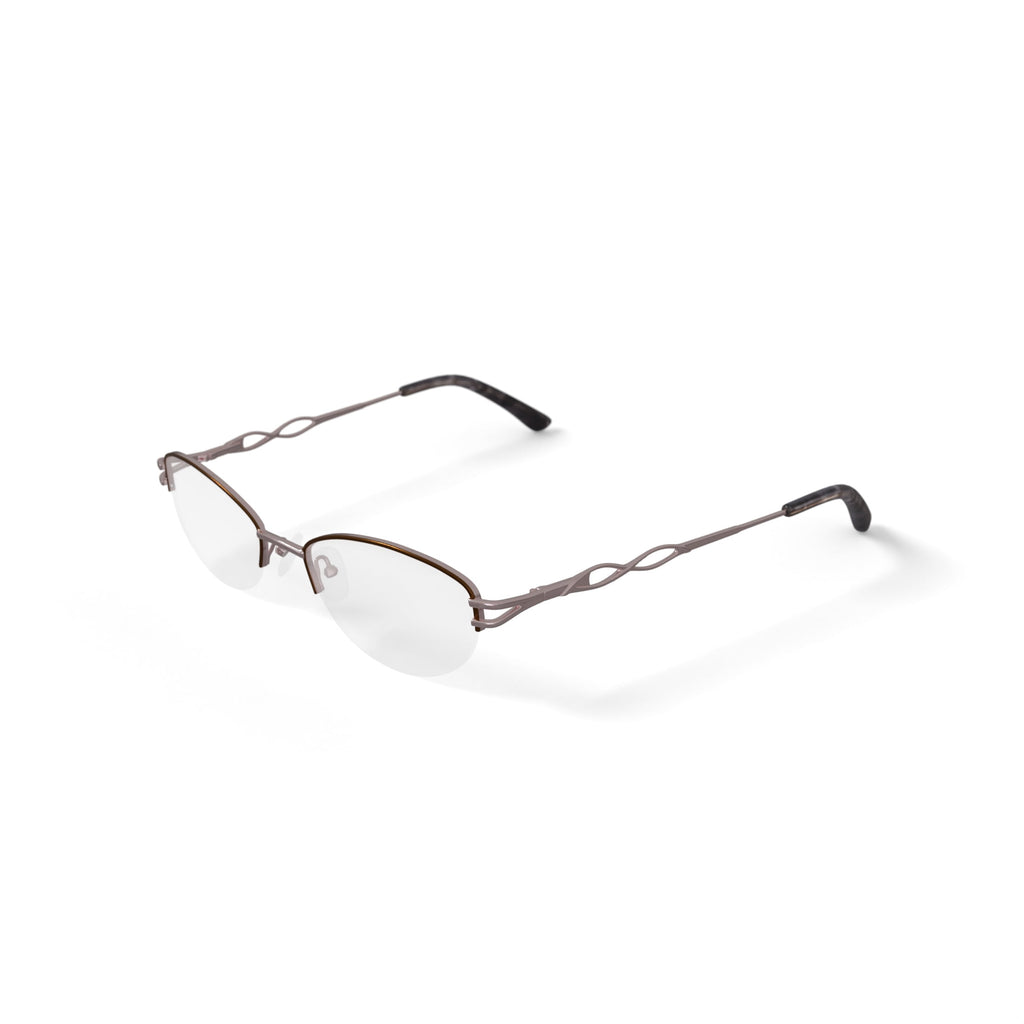 Visage Womens E209 Oval Prescription Eyeglasses with Case, Gold