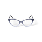 M America Women's Madison Cat Eye Prescription Eyeglasses with Case, Crystal Grey