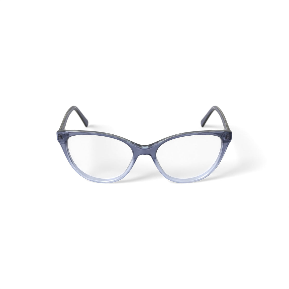 M America Women's Madison Cat Eye Prescription Eyeglasses with Case, Crystal Grey
