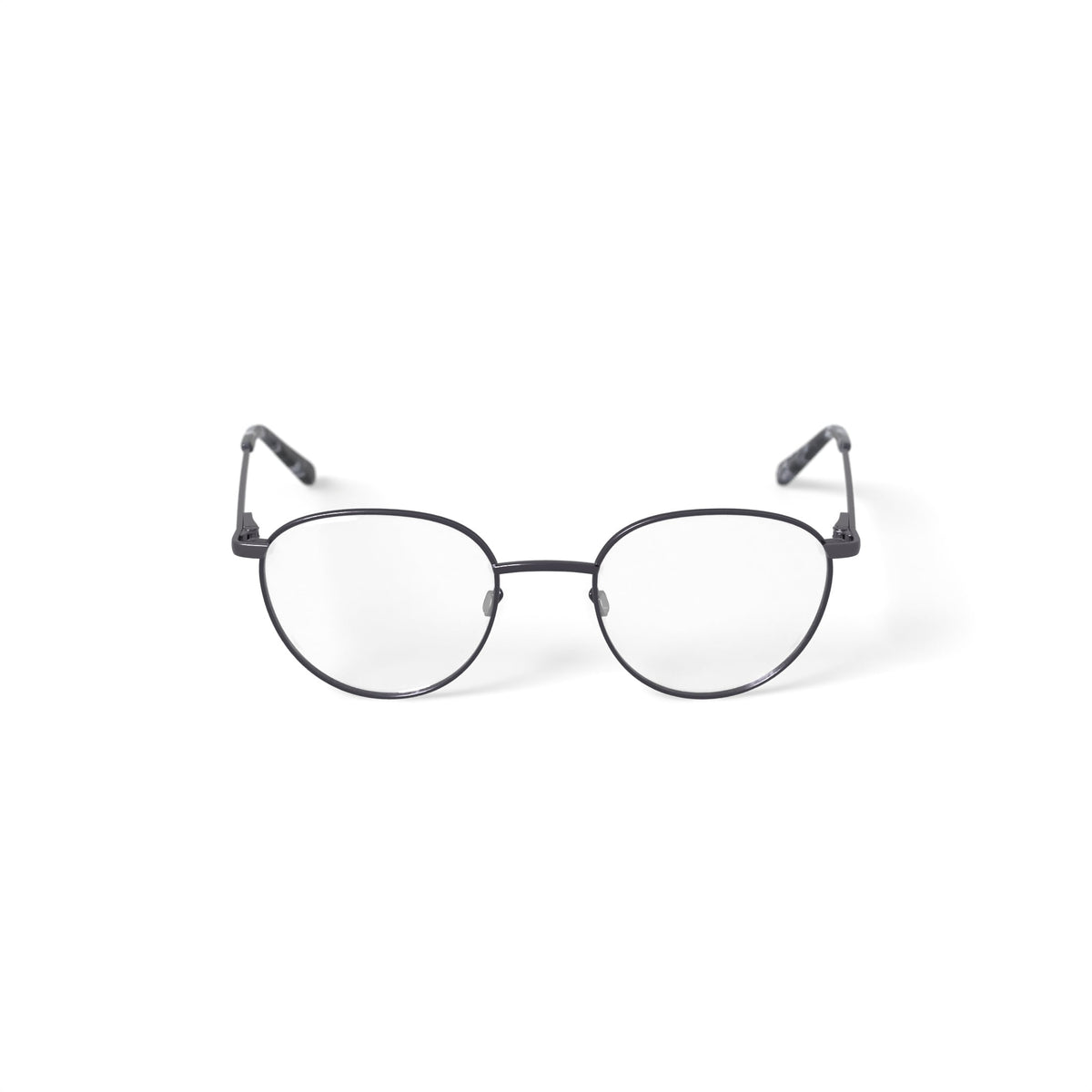 Men's MV009 Adrian Round Prescription Eyeglasses with Case, Gray