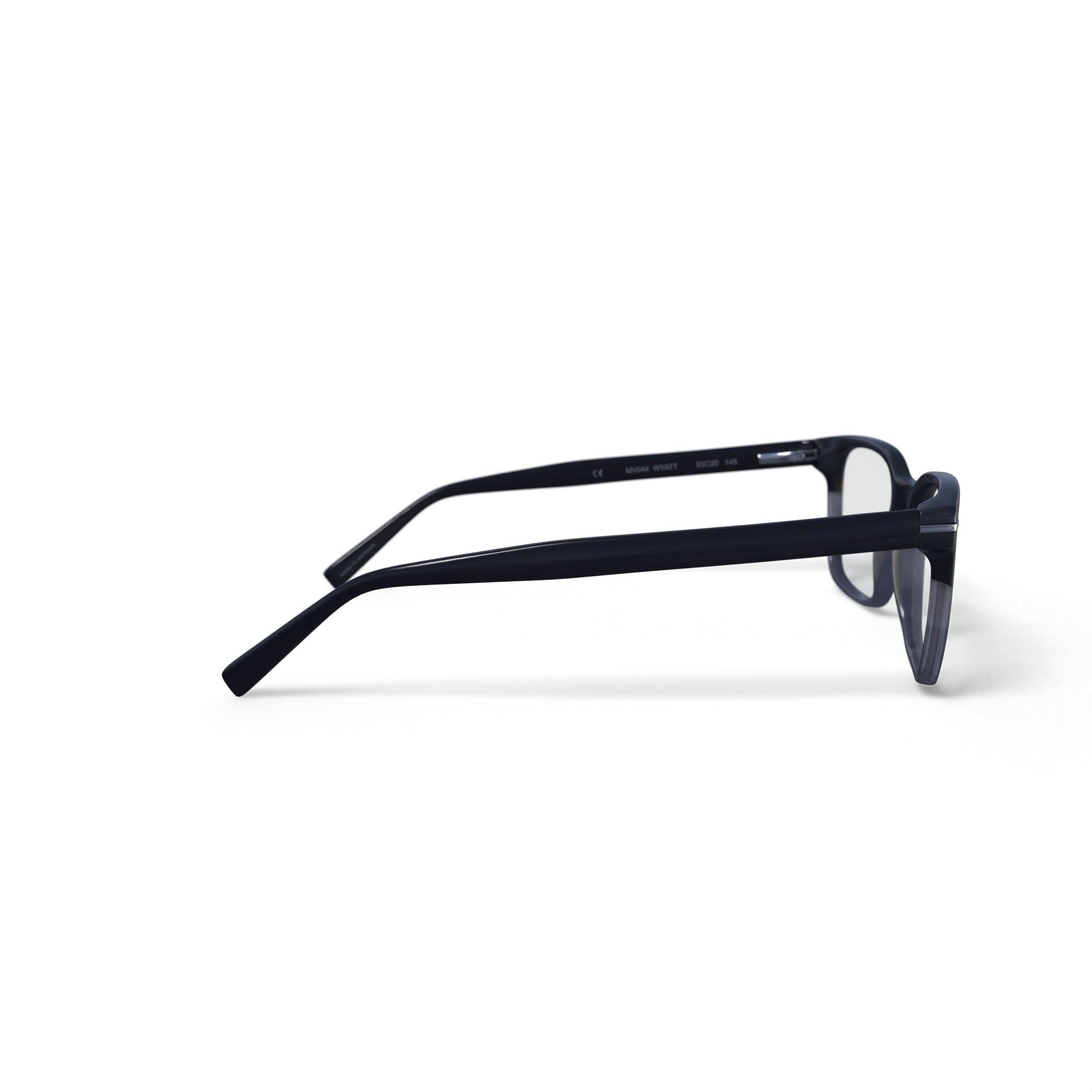 Men's Wyatt Square Prescription Eyeglasses with Case, Black Gradient