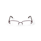 Women's WLO416 Rectangular Prescription Eyeglasses with Case, Plum