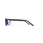 Men's M0501 Square Prescription Eyeglasses with Case, Navy Blue