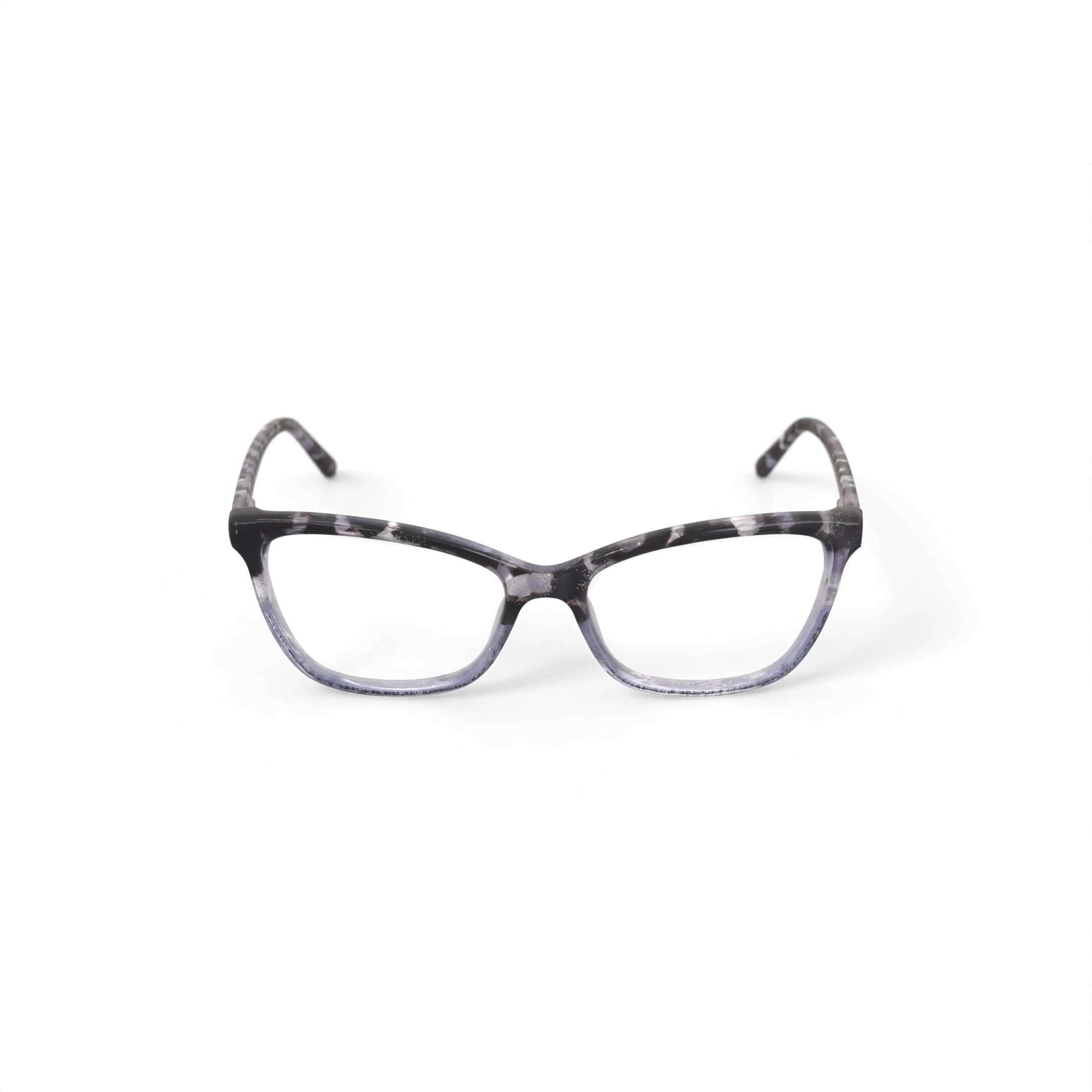 Women's MV023 Tabitha Cat Eye Prescription Eyeglasses with Case, Crystal Black