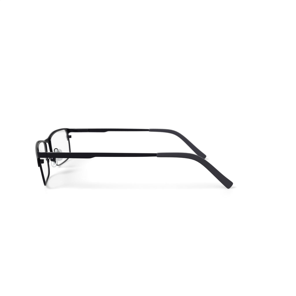 Men's W150 Browline Prescription Eyeglasses with Case, Black