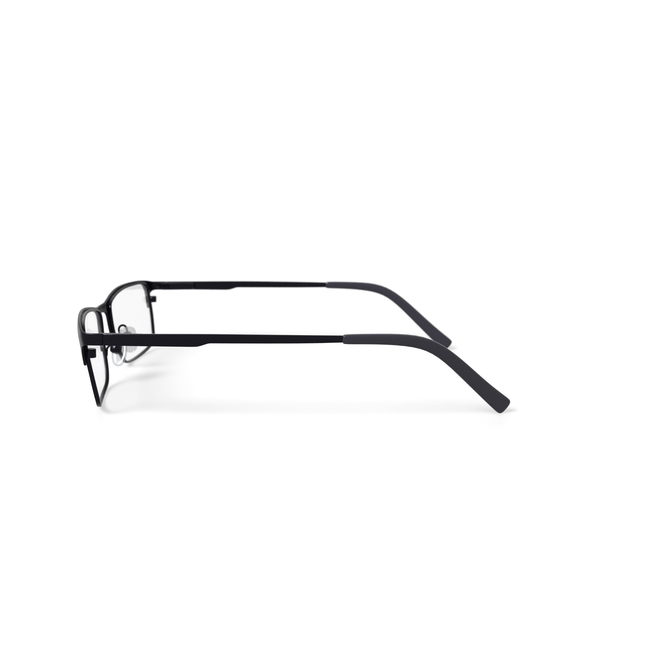 Men's W150 Browline Prescription Eyeglasses with Case, Black