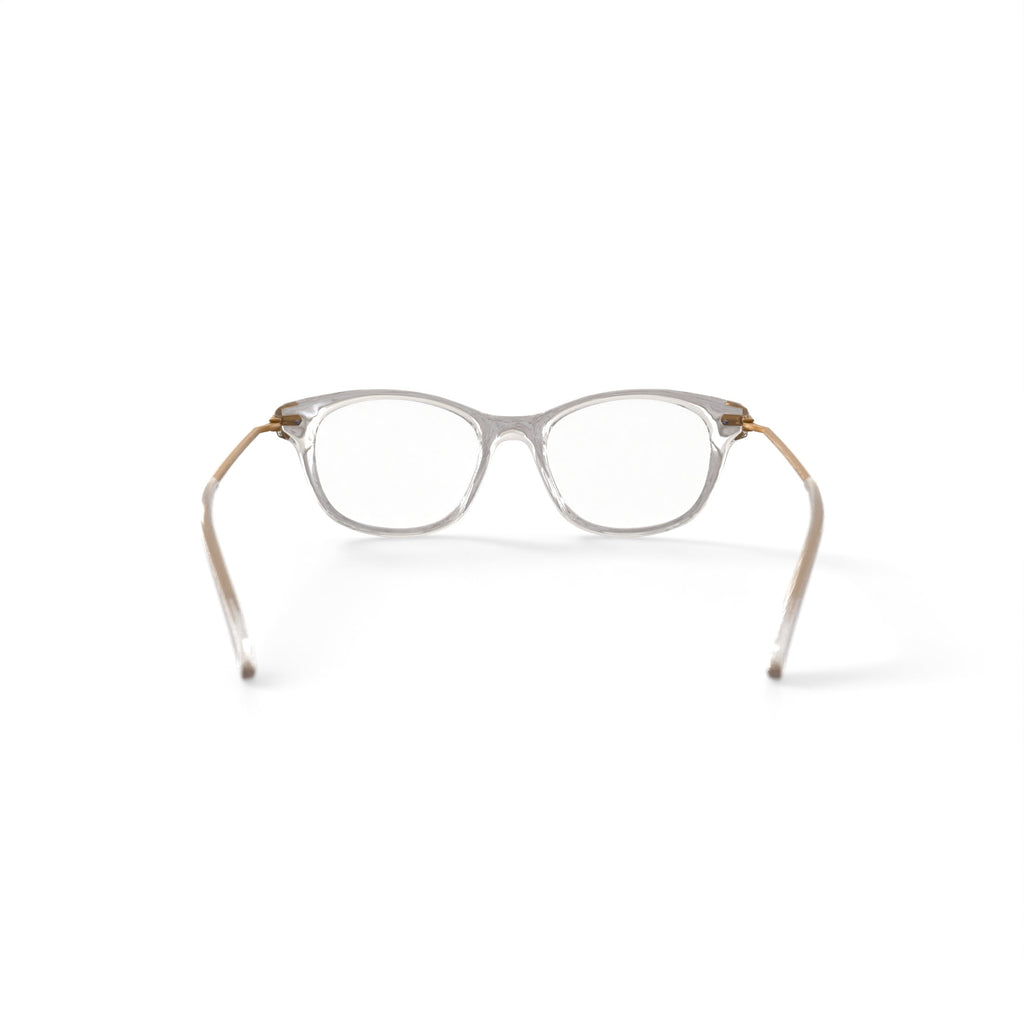 Women's WOP69 Cat Eye Prescription Eyeglasses with Case, Crystal