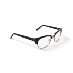 Women's Alyssa Browline Prescription Eyeglasses with Case, Black