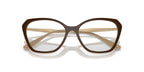 Vogue Women's VO5522 54mm Propionate Eyeglasses, Brown/Nude, with Case & Cleaning Cloth