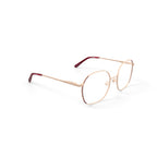 Flower Women's FLR6057 Cosmos Prescription Eyeglasses with Case, Rose Gold