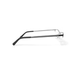 Men's MV012 Robb Rectangular Prescription Eyeglasses with Case, Silver