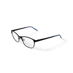 Women's HC45 Square Prescription Eyeglasses with Case, Blue