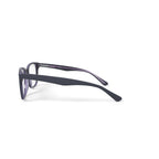 Womens FM13038 Square Prescription Eyeglasses with Case, Black/Purple