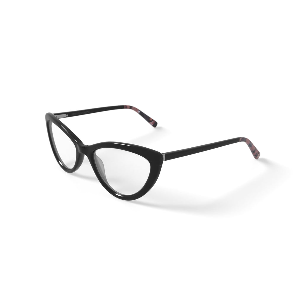 Women's Marlena Cat Eye Prescription Eyeglasses with Case, Black