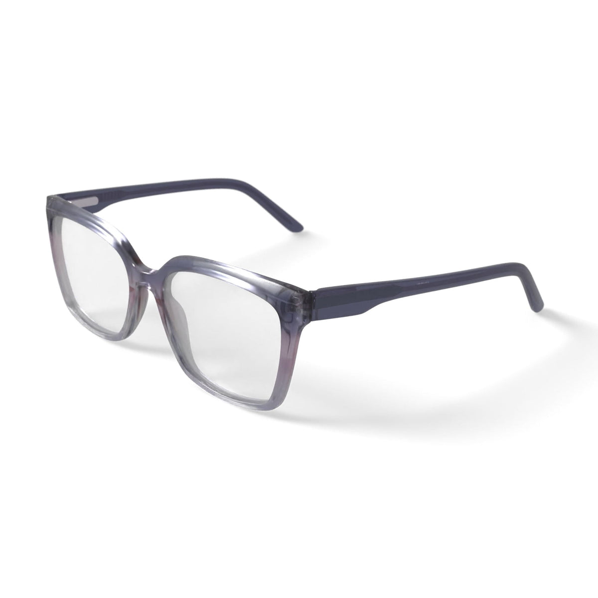Women's MC014 Nyobi Square Prescription Eyeglasses with Case, Gray Pink