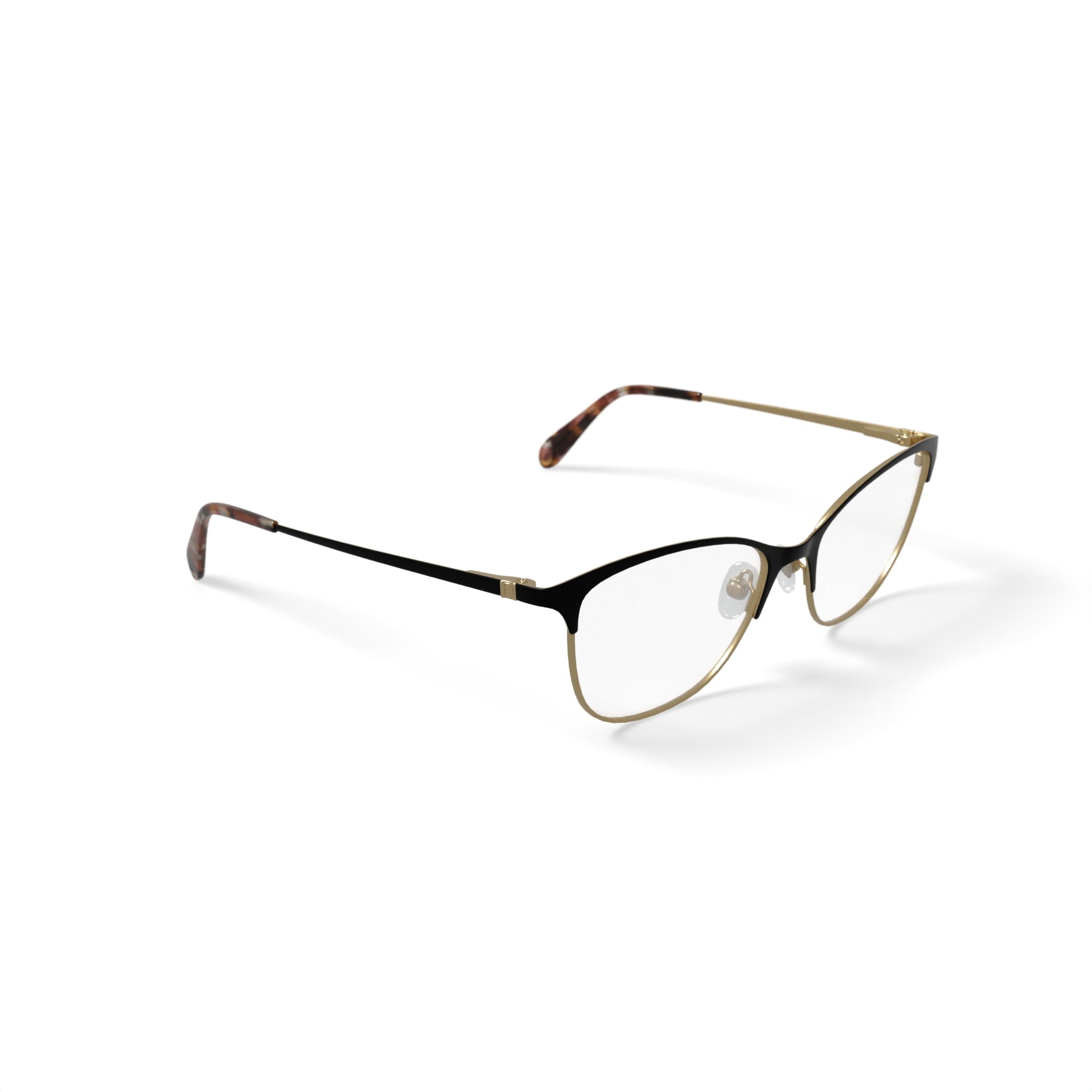 Women's AF315 Cat Eye Prescription Eyeglasses with Case, Brown