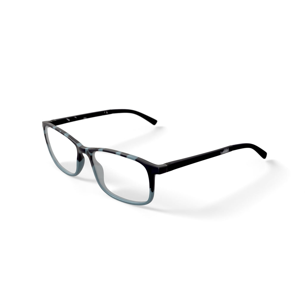 Men's Arwen Rectangular Prescription Eyeglasses with Case, Green Tortoise Gradient