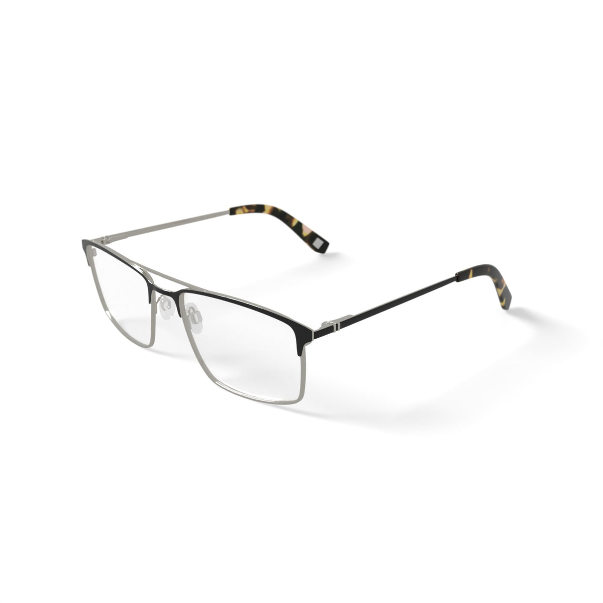 Men's RJ1934 Rectangular Prescription Eyeglasses with Case, Black/Gold