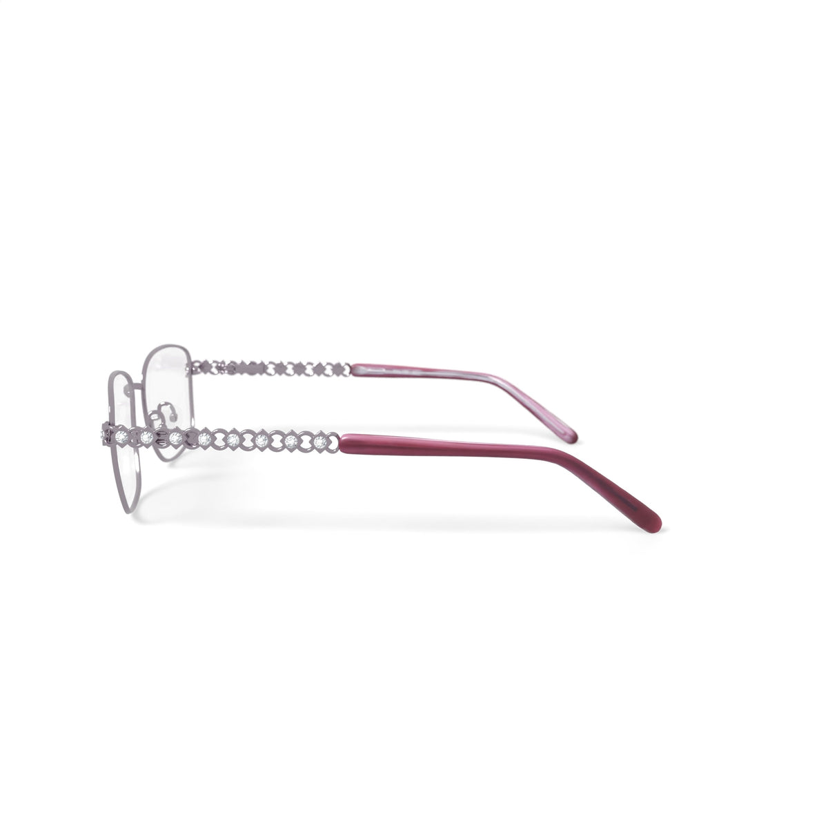 Madison Avenue Women's MAL109 Square Prescription Eyeglasses with Case, Shiny Blush