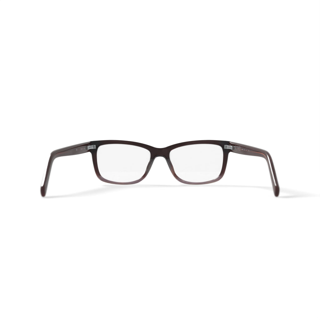 Flower Women's Square Eyeglasses, FLR6005, Lauren, Brown, 52-16-135, with Case
