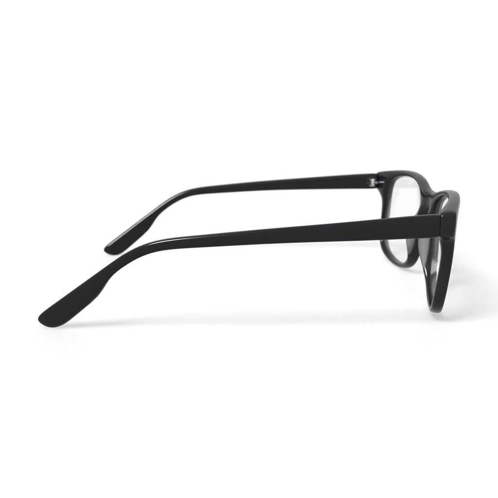 M America Men's MU111 Square Prescription Eyeglasses with Case, Black