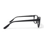 M America Men's MU111 Square Prescription Eyeglasses with Case, Black
