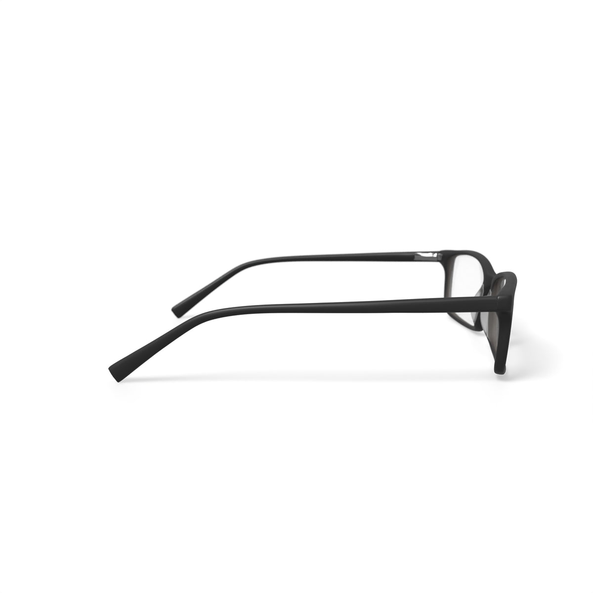 Men's DNA4002 Rectangular Prescription Eyeglasses with Case, Black