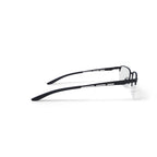 Men's Greg Rectangular Prescription Eyeglasses with Case, Gunmetal